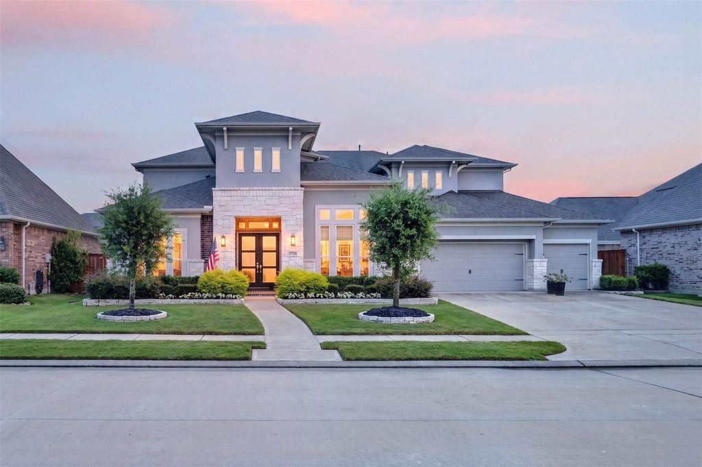 Towne Lake luxury homes for sale, 17723 Wichita River Way, Towne Lake master-planned community, Luxury real estate Towne Lake Cypress, Newmark Homes The Versailles floor plan, Best realtor in Cypress, Best realtor in Northwest Houston, Best realtor in Tomball, Houston top real estate agent, Northwest Houston real estate expert, Jill Goehring Cove 21, Homes zoned to Cypress Ranch High School, Cypress-Fairbanks ISD luxury homes, Anthony Middle School neighborhood homes, Rennell Elementary school zone real estate, CFISD top-rated school district homes, 4-car garage homes Cypress TX, Luxury homes with private pool Houston, Modern stucco and stone estate Northwest Houston, Dual primary suite homes Cypress, Central courtyard floor plans Houston